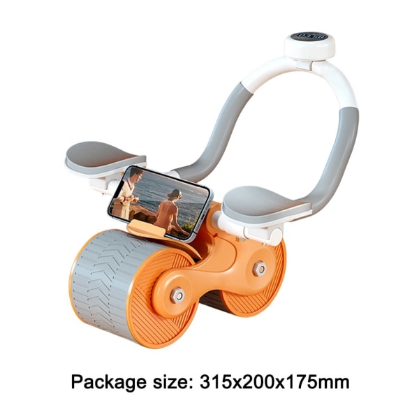 2in1 Automatisk Rebound Belly Wheel Bukhjul Orange no timer