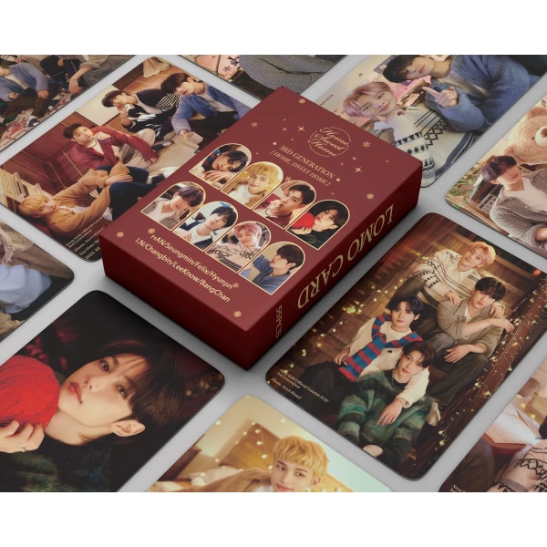 55st/ Set Kpop Stray Kids MAXIDENT lomokort (G)I-DLE Jag älskar albumfotokort LESSERAFIM ANTIFRAGILE lomokort 05