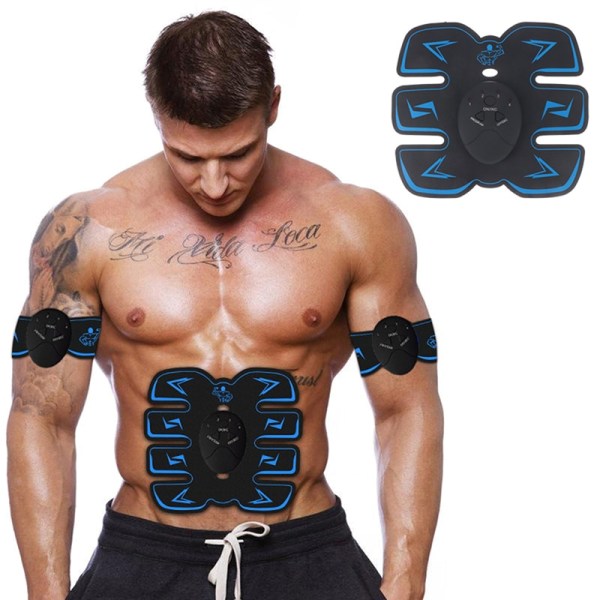 Body Slimming Massager EMS trådlös muskelstimulator Trainer Smart Fitness Magträning Elektriska viktminskningsdekaler 1pcs pad