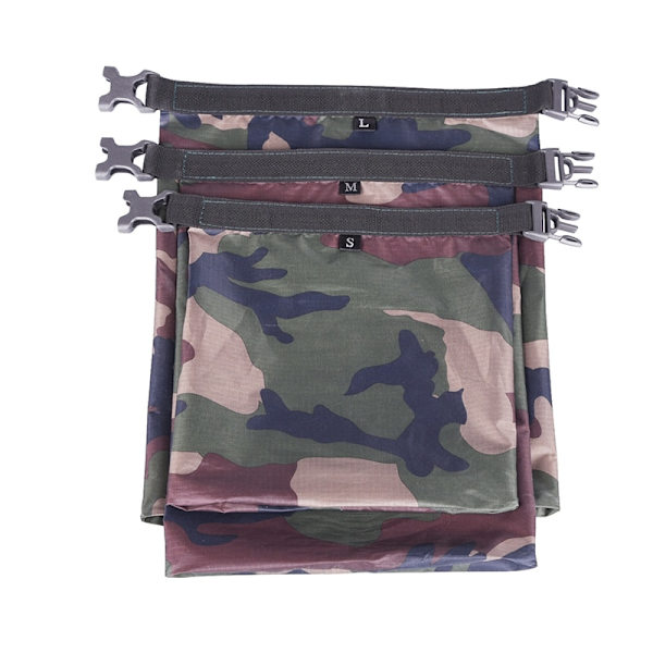 3/6 st set utomhus vattentät väska torrsäck Vattentät torr ryggsäck förvaringspåse för drivande båtliv Flytande kajakpaddling Beach 3pcs set C