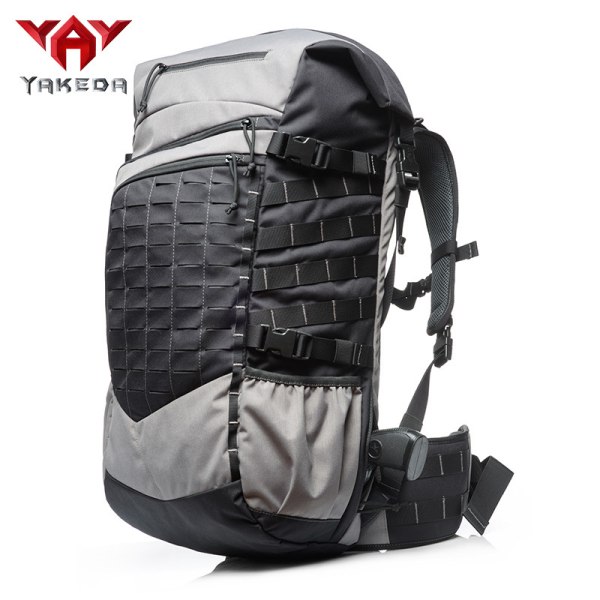 Yakoda Tactical Backpack Molle Modular Bärryggsäck Military Fan Outdoor Tactical Assault Ryggsäck Black Gray All Yards