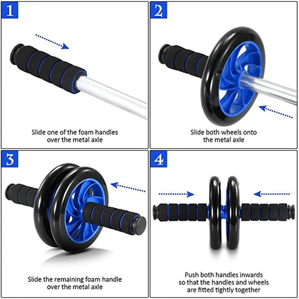 Maghjul Halkfri Roller Mute Herr Two-whe Black