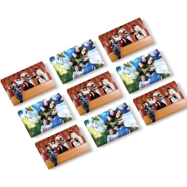 ELEFAD 55st KPOP RIIZE Lomo Card RIIZE GET A GUITARS 1ST Album Poster RIIZE Present Merchandise Vykort Gratulationskort för fans (B) b
