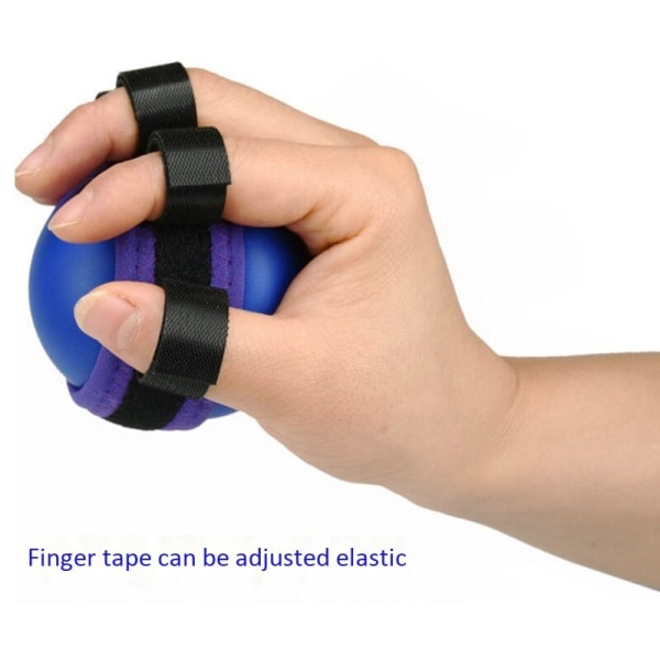Handgrepp PU Ball Finger Träning Hemiplegi Träning Power Gummi Rehabilitering Träning Gripper Blue