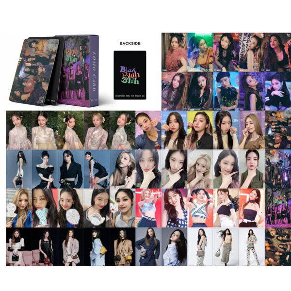 55PCS/ Set Kpop itzy fotokort nytt album Blah Blah Blah lomo kort Spänning CHECKMATE fotokort Blah