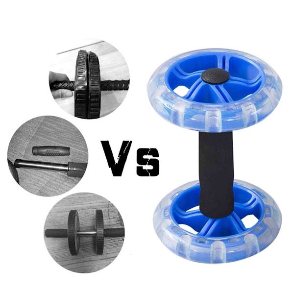 AB Wheel Rollers Fyrhjuligt muskeltränarhjul Blue