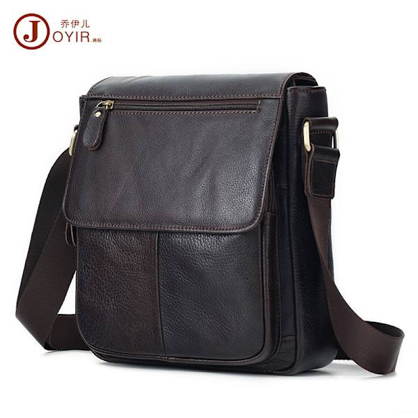Nytt toppskikt nötskinn Retroväska cover Axelväska Commuter Läderväska Herr Läder Herr Crossbody-väska 8772 Bremmed Leather Brown