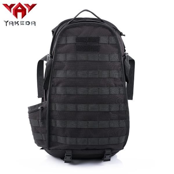 Utomhussport Militär Fläkt Ryggsäck Vattentät Bergsbestigning Ryggsäck med stor kapacitet Kamouflage Taktisk ryggsäck 20-35L Black