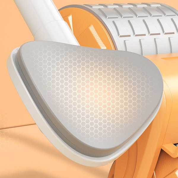 2 i 1 Abdominal Roller Wheel Silent Automatic Reb Orange with Timer