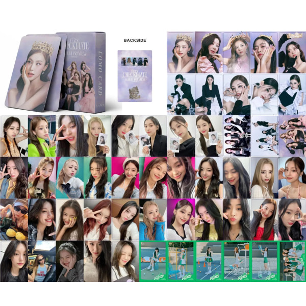 55PCS/ Set Kpop itzy fotokort nytt album Blah Blah Blah lomo kort Spänning CHECKMATE fotokort CHECKMATE