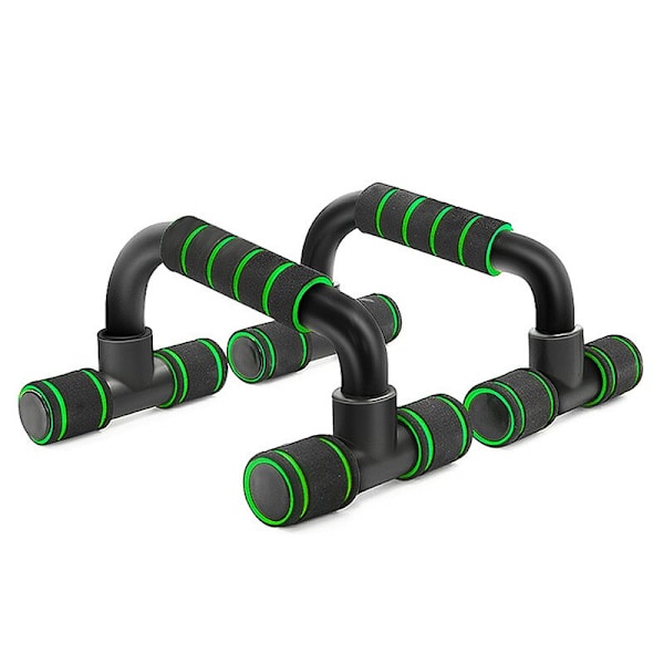 Halkfri Träning Gym Arm Hem Stativ Handtag Stänger Muscle Pushup Bröstställ Power Fitness Utrustning Kroppsbyggande Push Training Up YD08-Green