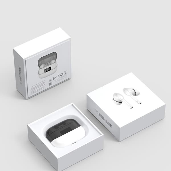 N06 Trådlösa hörlurar TWS Bluetooth hörlurar Wa White