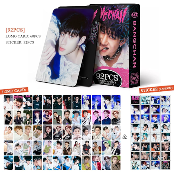 Kpopbp Stray Kids Fotokort 60 st Skz Rock Star Album Phot El Bang Chan