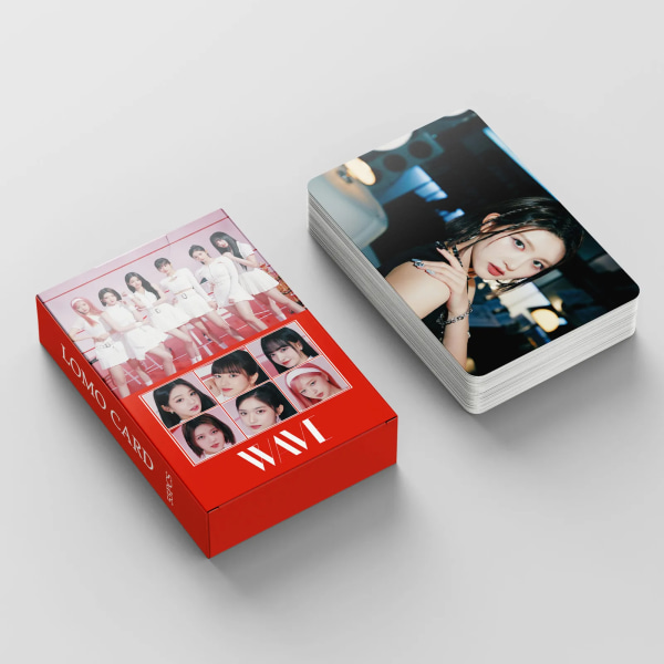 55st/kartong Kpop IVE WAVE fotokort gidle I feel lomo cards Wonyoung solo fotokort för studentpresenter 02