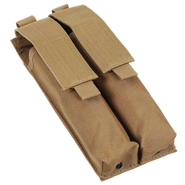 Tactical Airsoft P90 Molle Dubbel Magasinficka Utomhus Military Utility Jakt Midjeväska UMP Dump Drop Mag hölsterpåsar DE
