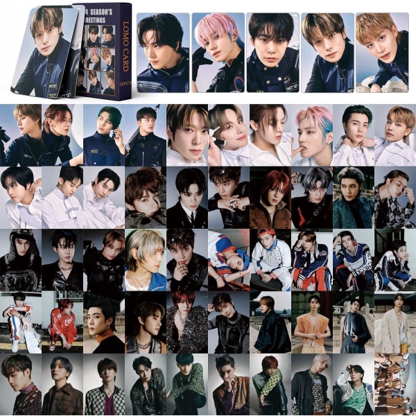 NCT 127 fotokort 55 st NCT 127 2024 säsongens hälsningar Nya albumkort Poster Mini NCT fotokort 127 fotoalbum för fans
