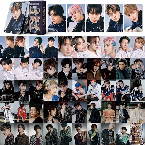 NCT 127 fotokort 55 st NCT 127 2024 säsongens hälsningar Nya albumkort Poster Mini NCT fotokort 127 fotoalbum för fans