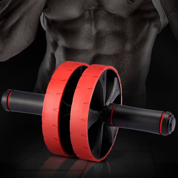 Träningshjul Noiseless Muscle Exercise Bekvämt Red/Singledual use