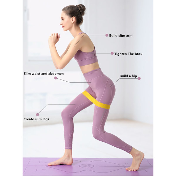 Gym med elastiska band, fitness , yogamotståndsband, träningsvolymsökning, gymträning, bodybuilding, pilates Q03