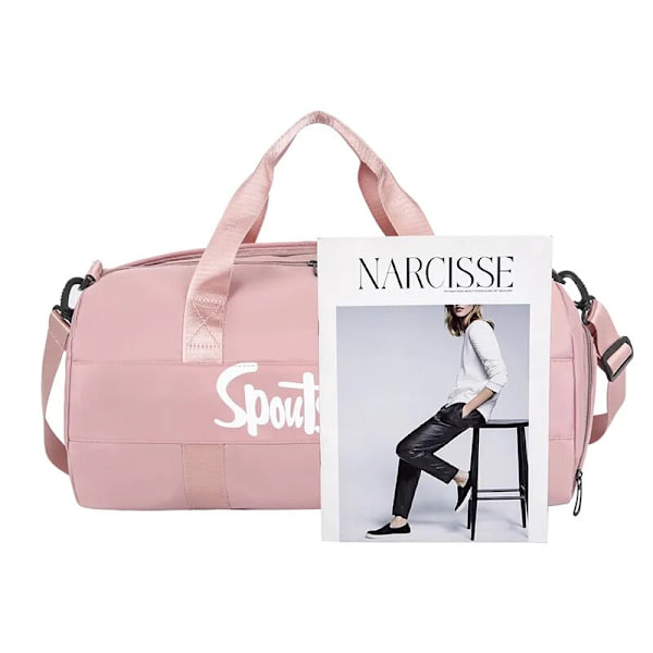2023 Nya billiga paljetter Svart gymväska Dam Skofack Vattentäta sportväskor för fitness Yoga Bolsa Sac De Sport PINK