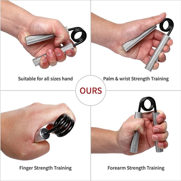 100lbs-350lbs Fitness Heavy Grips Handledsrehabilitering Utvecklare Hand Gripper Muskelstyrka Träningsenhet Carpal Expander 3 pieces