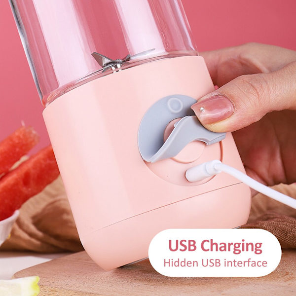 Multifunktion Mini Juicers Bärbar elektrisk Juicer Blender USB Laddning Fruktblandare Frukt Mat Milkshake Juice Maker Machine white
