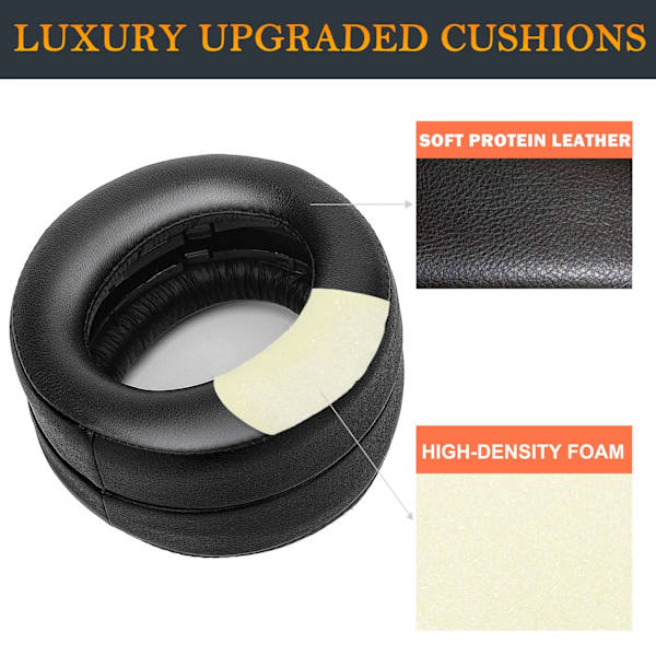 CUHYA-0080 Original för Sony-Playstation Gold Draadloze Headset Gamer 2018 Huvudtelefon PS4 Vervanging Earpad Ear Pad Cover black