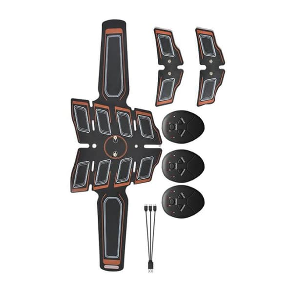 Abdominal Muscle Toning Trainer Practice Eight-pack ABS Strengthen  EMS Simulates Biological Micro-current Stimulation Chocolate