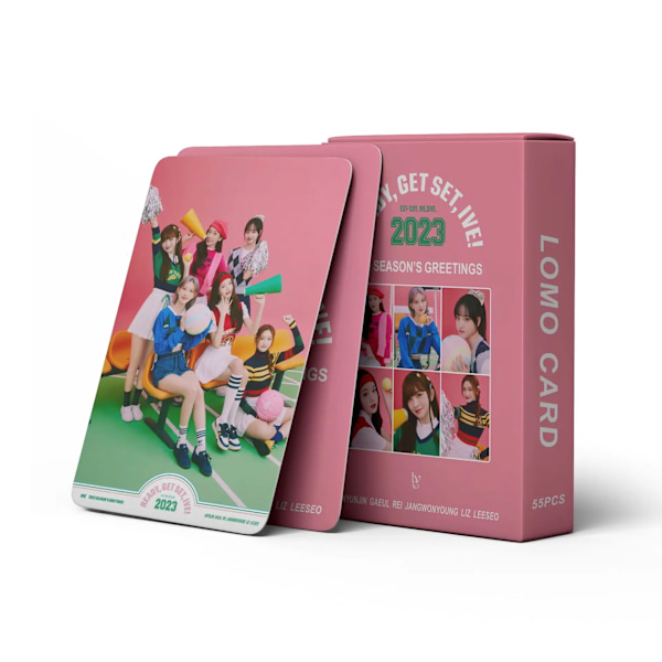 Kpop IVE 2023 Säsong Hälsningar lomo-kort VÅG Jag har IVE-fotokort JAG HAR MIN EFTER SOM Fotokort 05