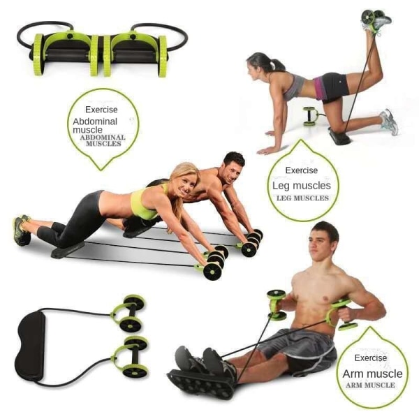 Abdominal Double Wheel Ab Roller Gym Home Muscle E Multifunctional Abdo