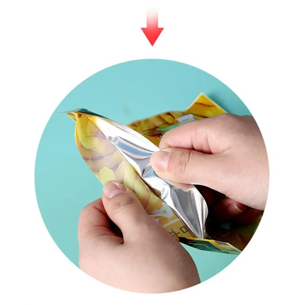 Värme Snack Förseglingsmaskin Förseglad förpackning Matpåsar Värmeförseglare Handy Sticker Hållare Food Saver Förvaring Kökstillbehör 01