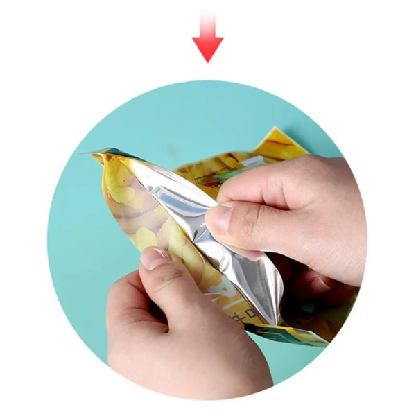 Värme Snack Förseglingsmaskin Förseglad förpackning Matpåsar Värmeförseglare Handy Sticker Hållare Food Saver Förvaring Kökstillbehör 09