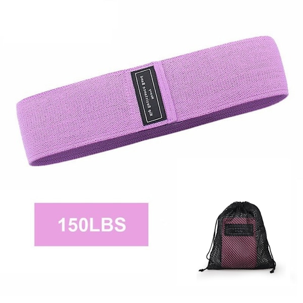 Träning Fitness Höftslingor Motståndsband Anti-halk knäböj Expanderstyrka Gummiband Yoga Gym Träning Flätat elastiskt band Purple--150LBS
