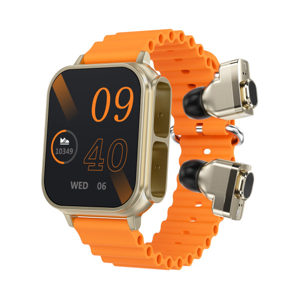 N22 Wireless TWS Bluetooth hörlurar Smart Watch He Orange