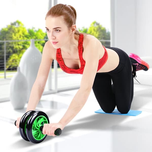 Nytt Ab Wheel Abs Roller Abdominal Exerciser Home G 2 in 1 Black Kit