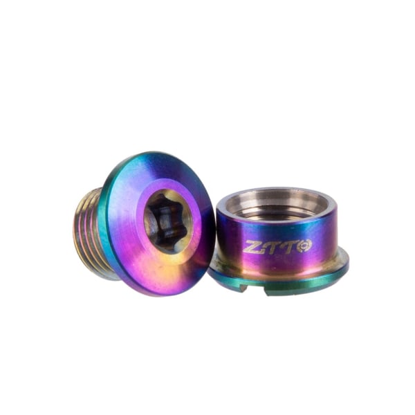 ZTTO 5PC Aluminiumlegering MTB Cyklar Skivskruvar Cyklar Titanium Kedjering Bolt Cykel Kedjehjul Skruvar För Vevsats Mtb delar colorful