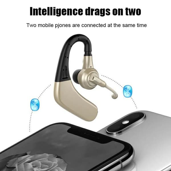 M8 HD Mikrofon Hörlurar Trådlös Bluetooth Earpi Black
