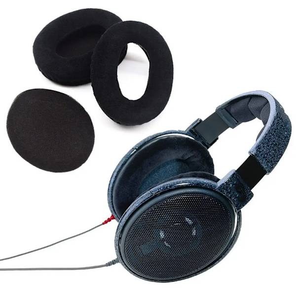 Öronkuddar för Sennheiser HD600 öronkuddar HD 600 Ersättande öronkuddar Kudde HD650 HD580 HD545 HD565 HD660 S Hörlurar Huvudband WHITE