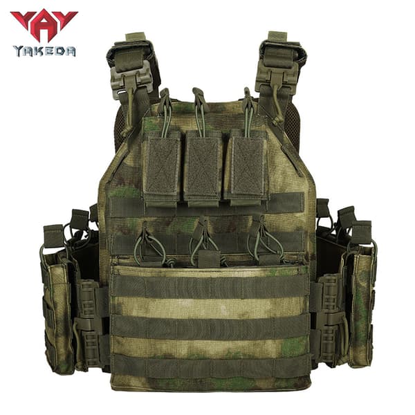 Yakoda gränsöverskridande utomhus snabb demontering taktisk väst utomhusutrustning 6094 taktisk väst CS träningsutrustning Black Average code (size adjustable)