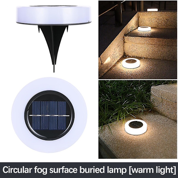 4st Utomhus vattentät Solar Light Garden Plug-in Solar Light Led Underground Light Yellow