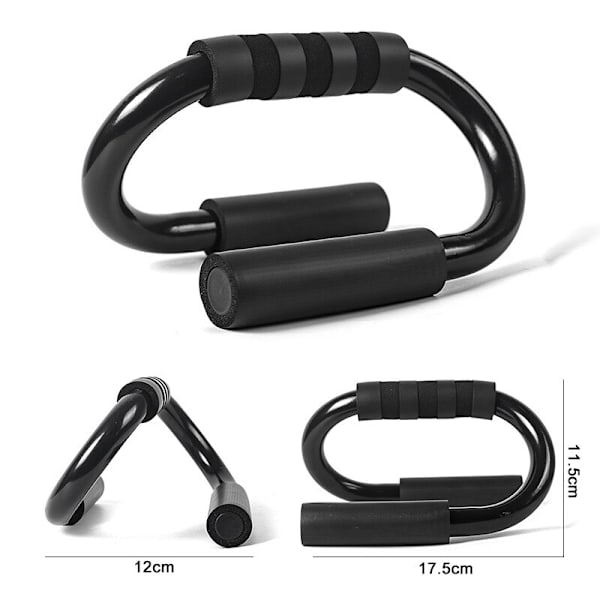 Halkfri Träning Gym Arm Hem Stativ Handtag Stänger Muscle Pushup Bröstställ Power Fitness Utrustning Kroppsbyggande Push Training Up YD08-Red