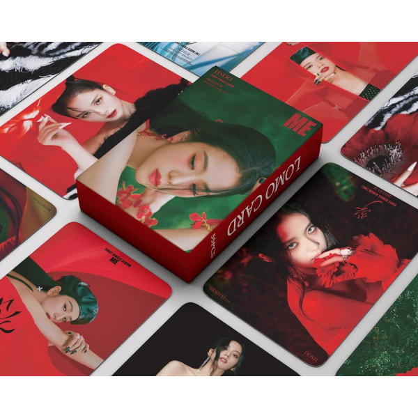 4-pack/220 delar Blackpink Jisoo Rosé Lisa Jennie Fotokort Solo Nytt albumkort BP Merch Mini Lomo-kort BP-fotokort Present till fans