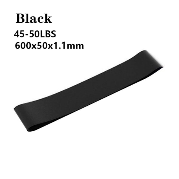 Elastiska motståndsband Yogaträning Gym Fitness Gummi Gummiband Crossfit träningsutrustning för styrketräning Black