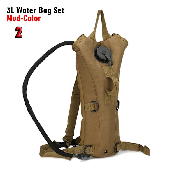Cykling Hydration Ryggsäck Bärbar hopfällbar vattenflaska Tre liters campingtillbehör Natur Vandring Vattenpåse Dricksvattenpaket 3L-CP Camouflage9