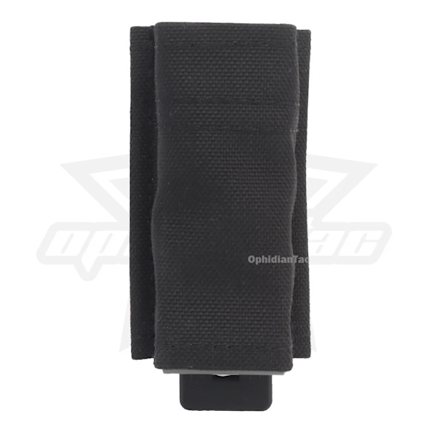 OphidianTac FAST 9MM/1911 Single Magazine Pouch Tactical MOLLE Mag Pouch med Quick Release Kydex Insert för GLOCK M9 P226 HK USP 1911-BK