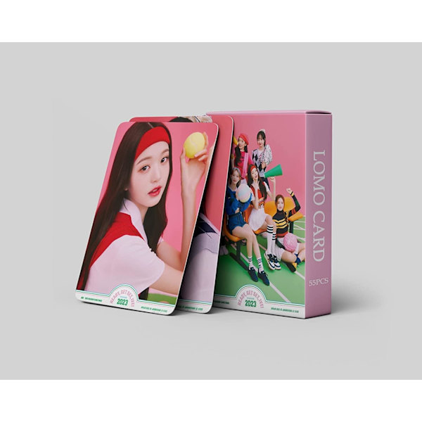 Kpop IVE Lomo Card Fotokort 55 st IVE 2023 SEASON'S HÄLSNINGAR Nytt album Lomo Card IVE Mini Fotokort IVE Poster Cards Present till fans