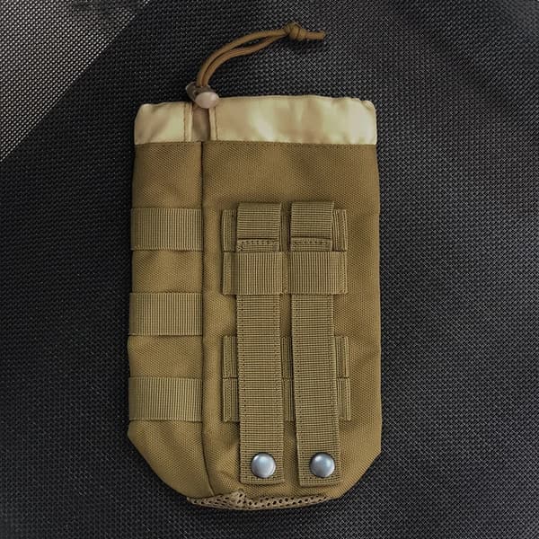 Tactical Molle Vattenflaskväska Militär Utomhuscamping Vandring Dragsko Vattenflaskhållare Multifunktionsflaskpåse Silver