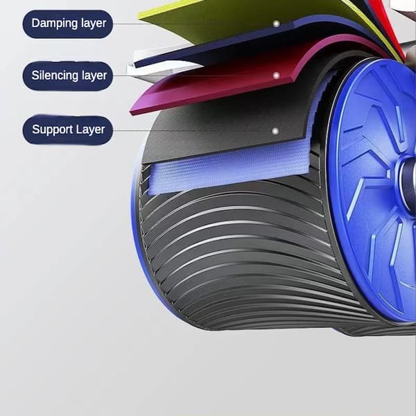 VIP Abdominal Strengthening Wheel Elbow Roller App Blue