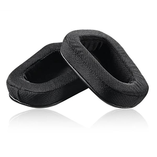 Öronkuddar för Logitech G633 G933 G635 G633S G933S Hörlurar Byte av skum hörlurar Öronkuddar Tillbehör Fodral Cover perfekt black net set