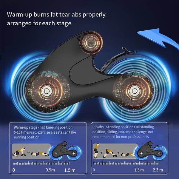 Silence Automatic Rebound Abdominal Wheel Ab slide 1